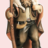 2170 Hirte mit Stab und Schaf auf Schulter 10cm coloriert 72--€; 2-farbig gebeizt 59.--€; 8cm Color 53.-€ 8cm gebeizt 42.-€; 14cm color 112.-€, 14cm gebeizt 94.-€